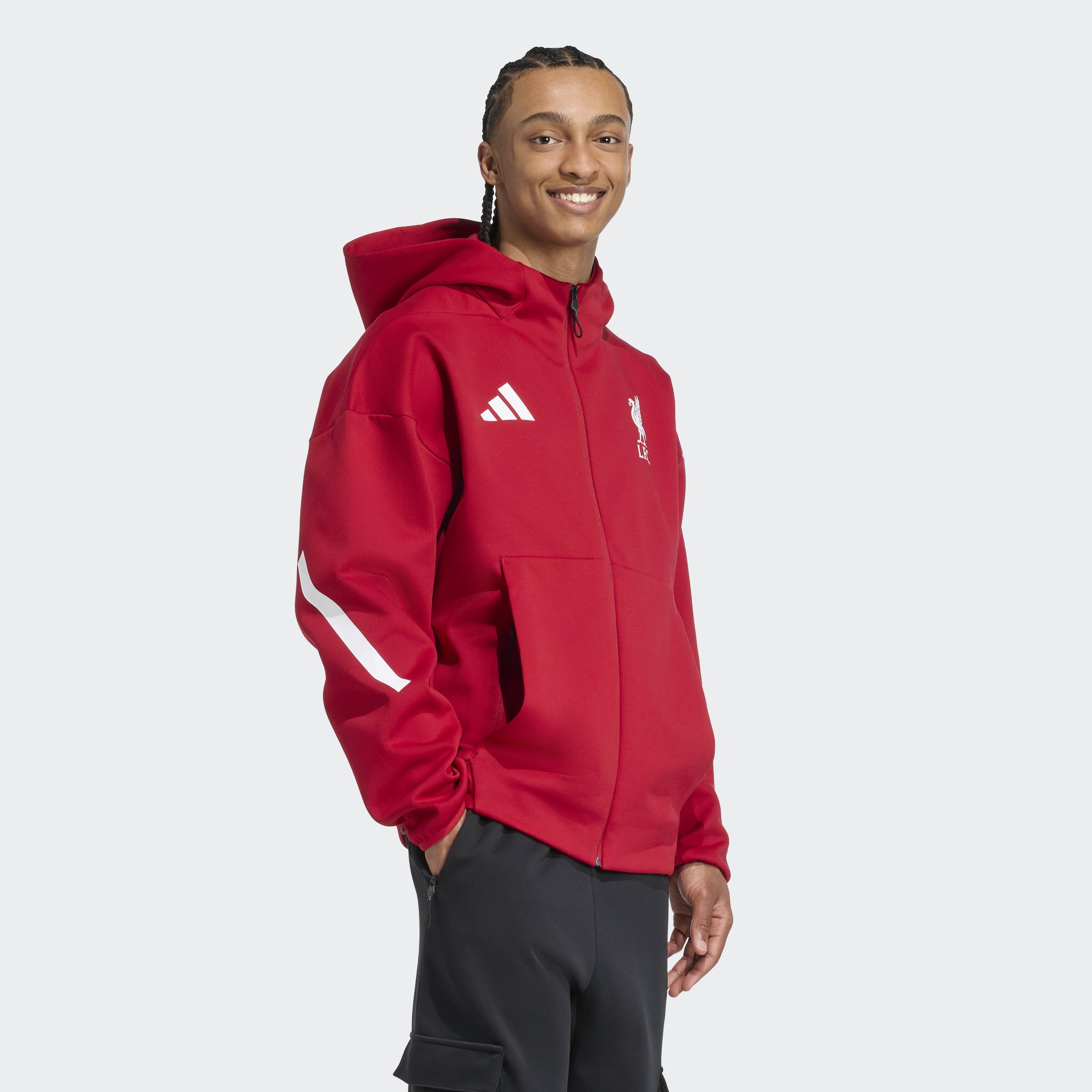 PORTE 野球ジャケット 145cm レッド Liverpool FC ADIDAS Z.N.E. Anthem Jacket – FC Soccer