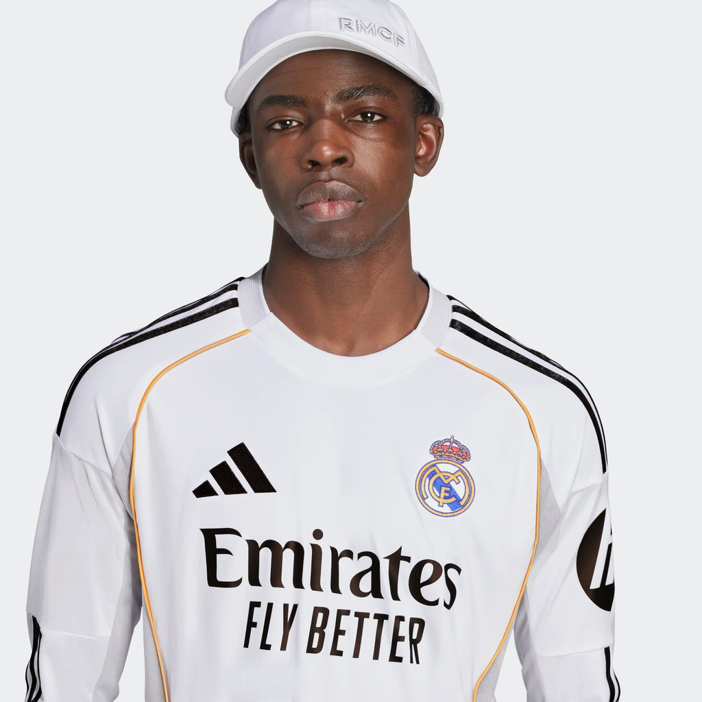 adidas Real Madrid 25/26 Long Sleeve Home Jersey
