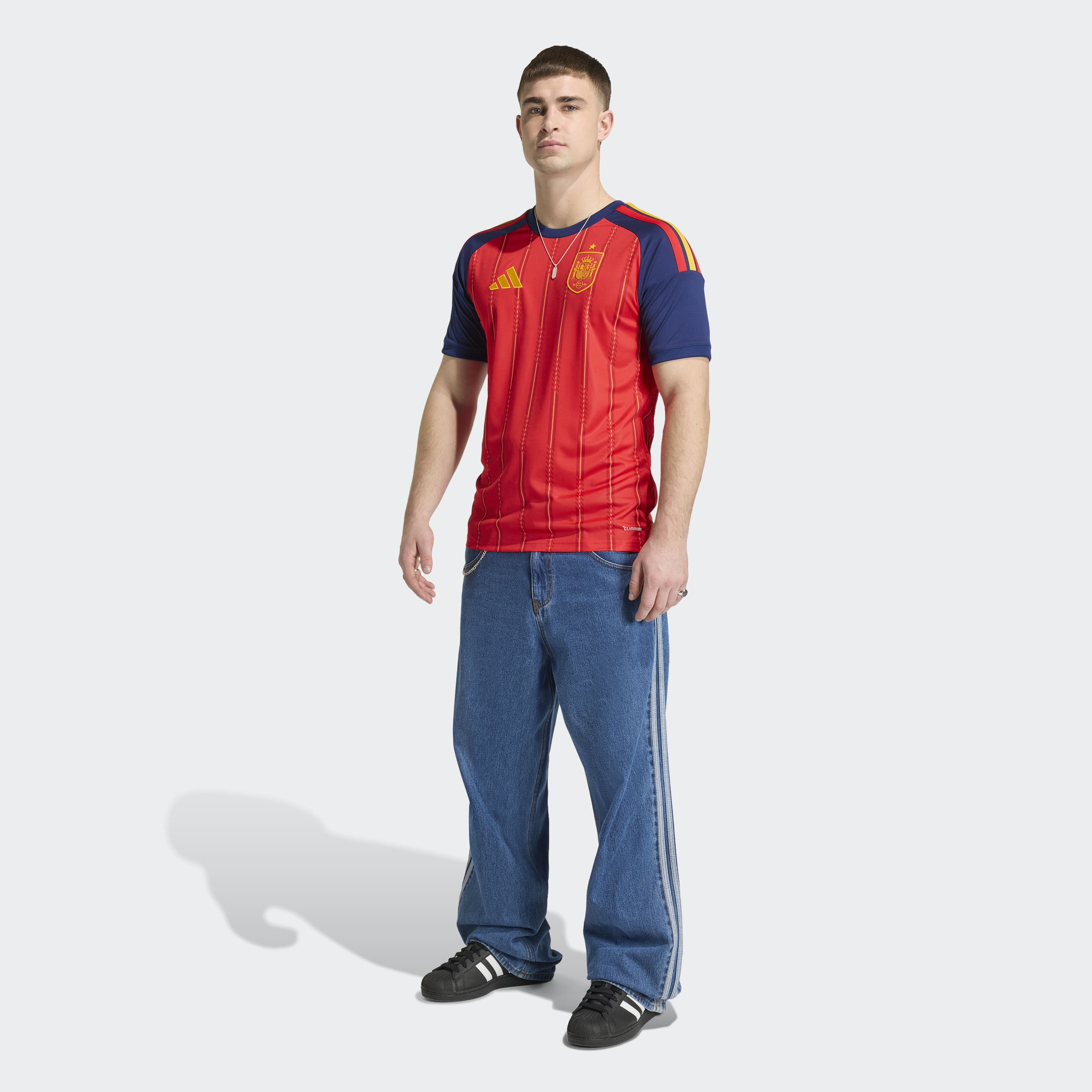 店舗完売】adidas Spain Home Jersey 半袖 Au M adidas Spain 26 Home