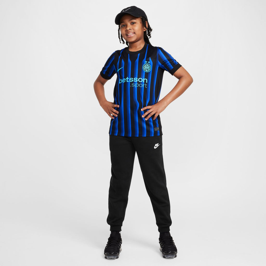 Inter Milan 2025/26 Stadium Home Big Kids' Nike Dri-FIT Replica Jersey