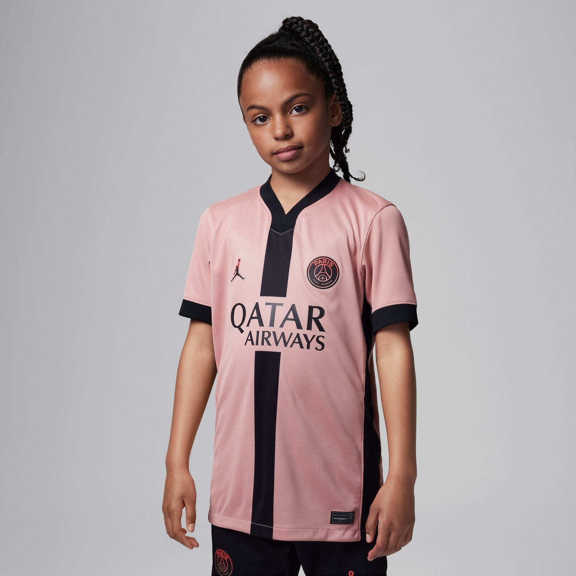 Paris Saint-Germain 2024/25 Stadium Third Big Kids' Nike Dri-FIT Soccer Replica Jersey