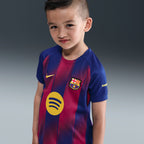 FC Barcelona 2025/26 Stadium Home Little Kids' Nike Replica 3-Piece Kit