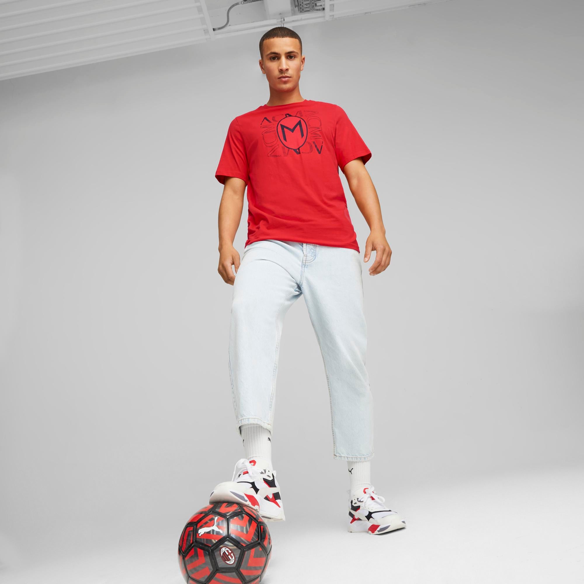 PUMA AC Milan Football Core Graphic T-Shirt