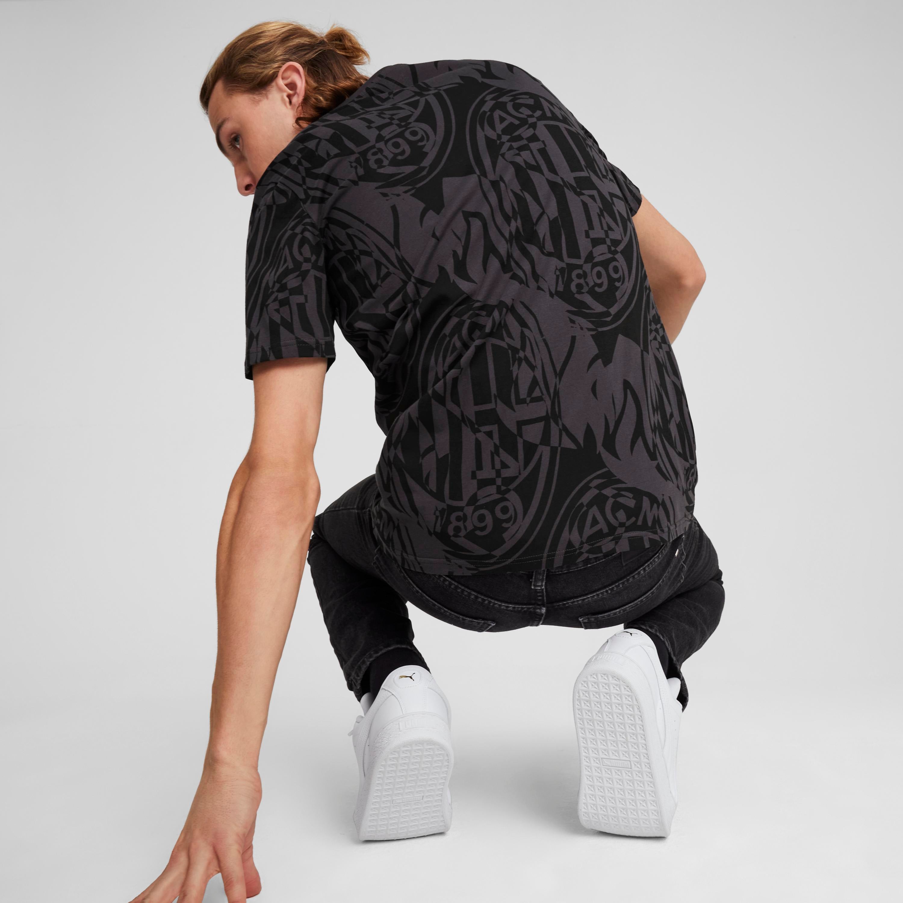 PUMA AC Milan Football Culture Tee AOP
