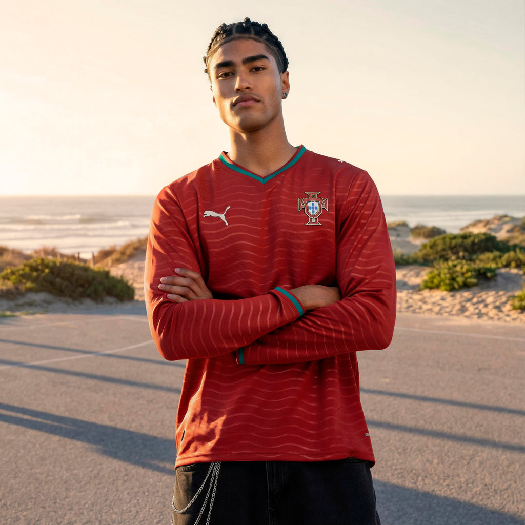 PUMA Portugal 2026 Home Men's Long Sleeve Soccer Jersey