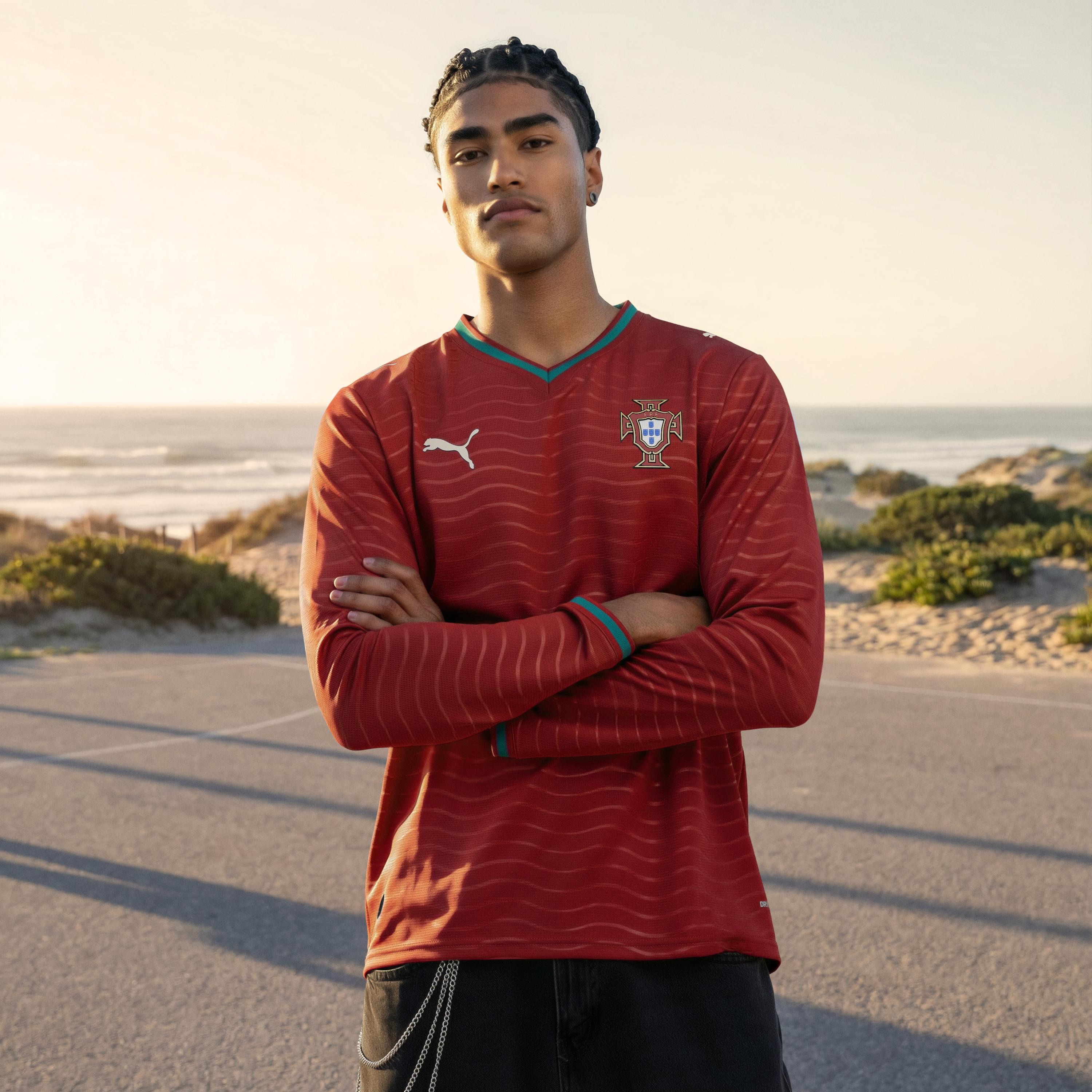 PUMA Portugal 2026 Home Men's Long Sleeve Soccer Jersey