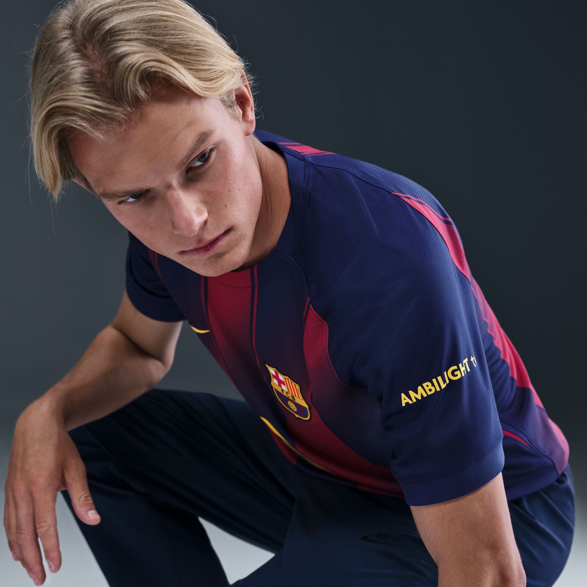 FC Barcelona 2025/26 Stadium Home Men's Nike Dri-FIT Replica Soccer Jersey