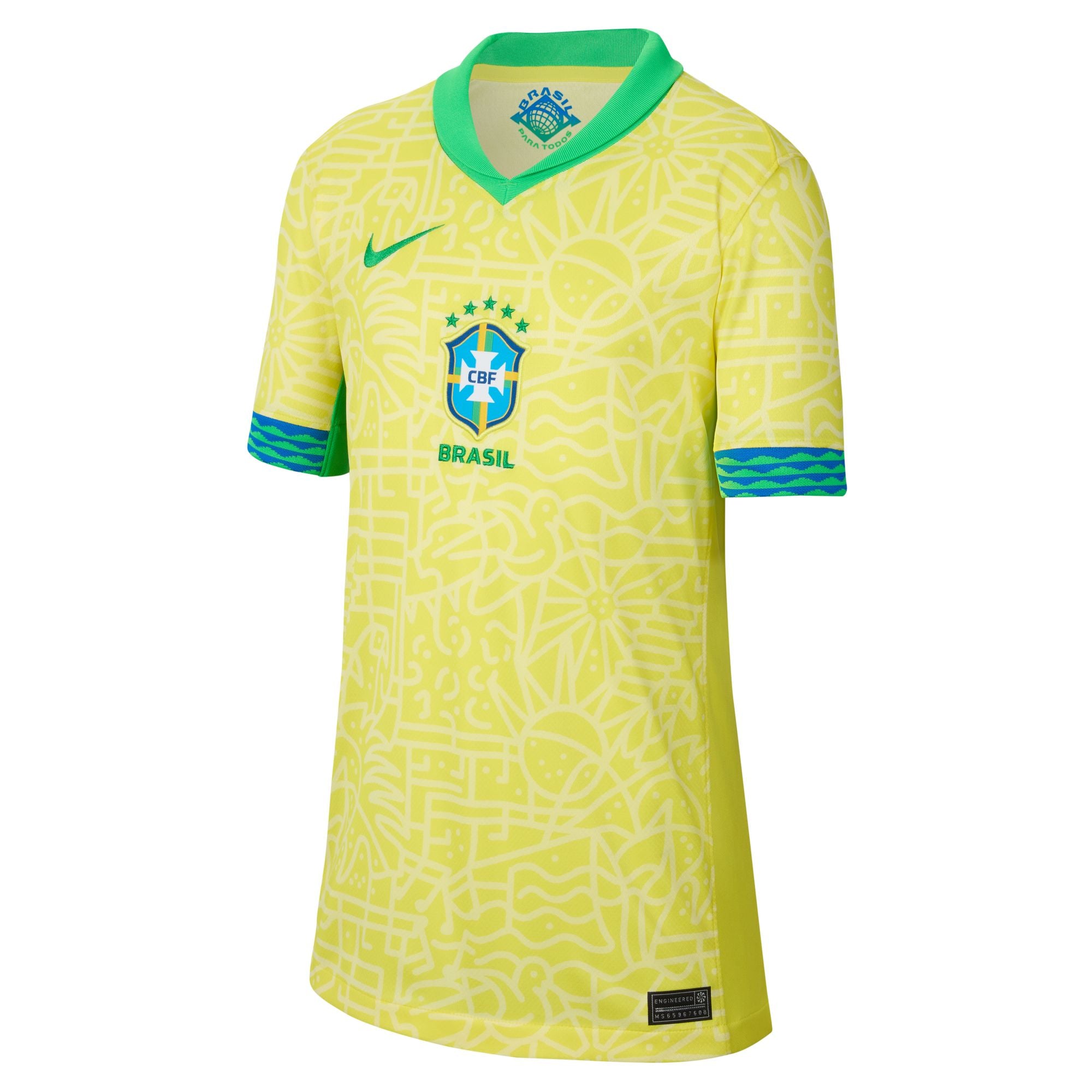 Nike - Kids Brazil 24/25 Home Jersey