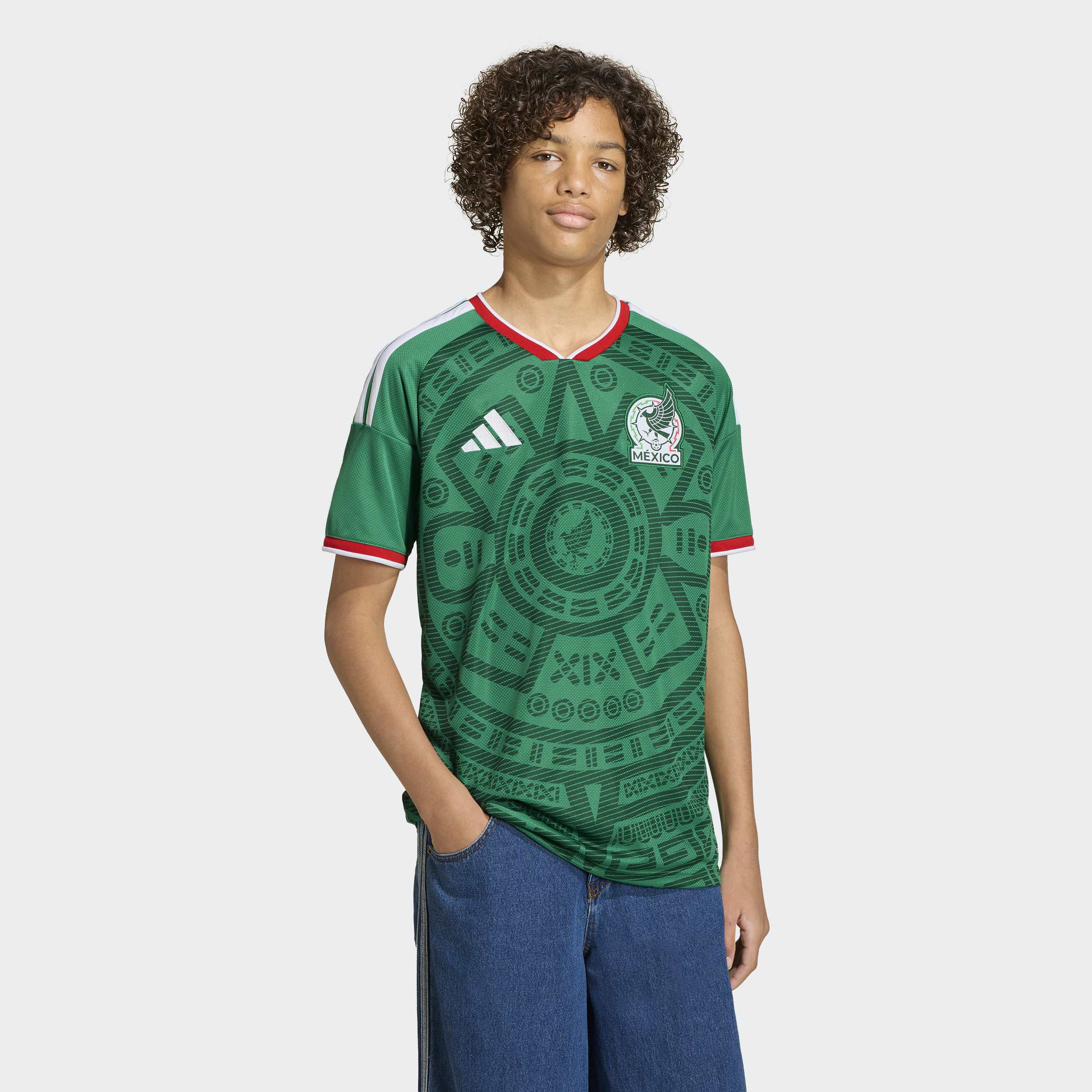 adidas Mexico 26 Home Kids Jersey