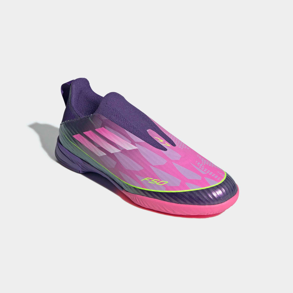 adidas F50 LEAGUE LAMINE YAMAL Laceless Indoor Football Boots Kids