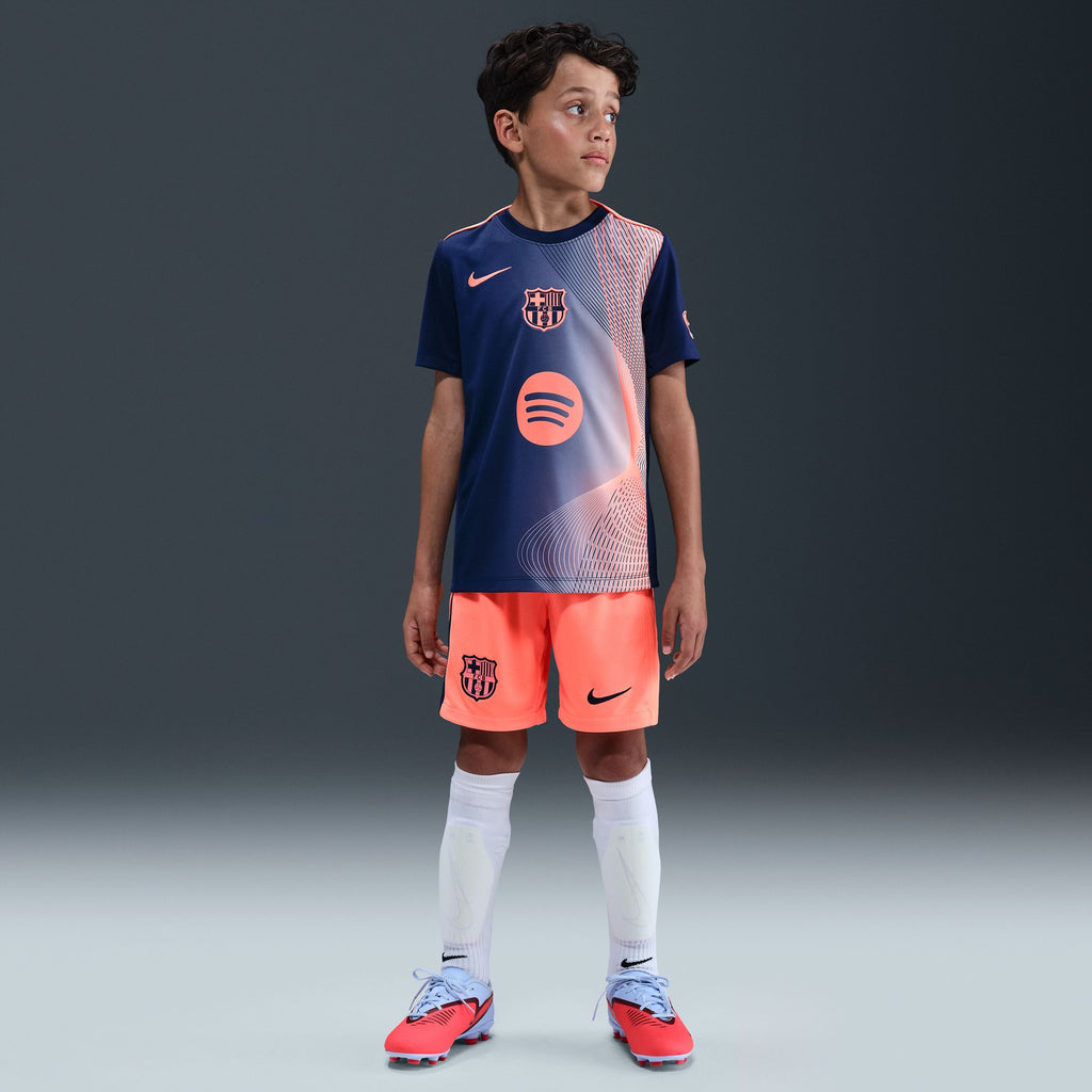 FC Barcelona Academy Pro Third Big Kids' Nike Dri-FIT Soccer Pre-Match Top