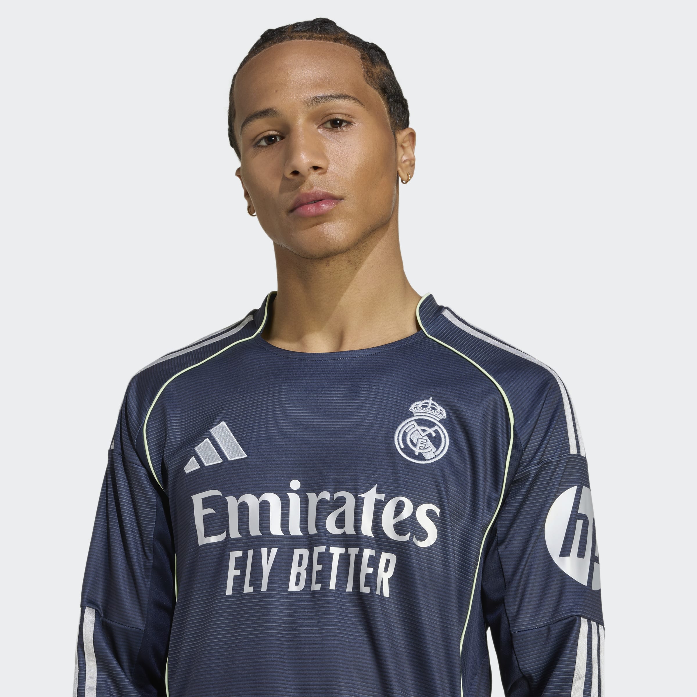 adidas Real Madrid 25/26 Long Sleeve Away Jersey