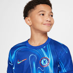 Chelsea FC 2024/25 Stadium Home Kids Big Kids' Nike Dri-FIT Soccer Replica Jersey