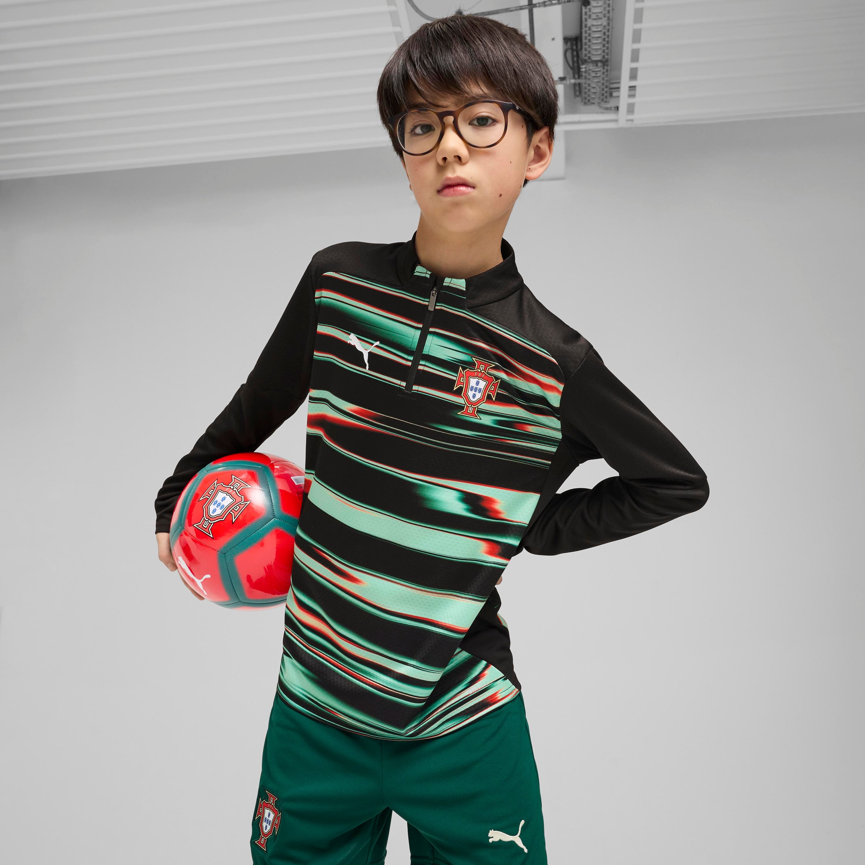PUMA Portugal Pre-Match 1/4 Zip Top Kids