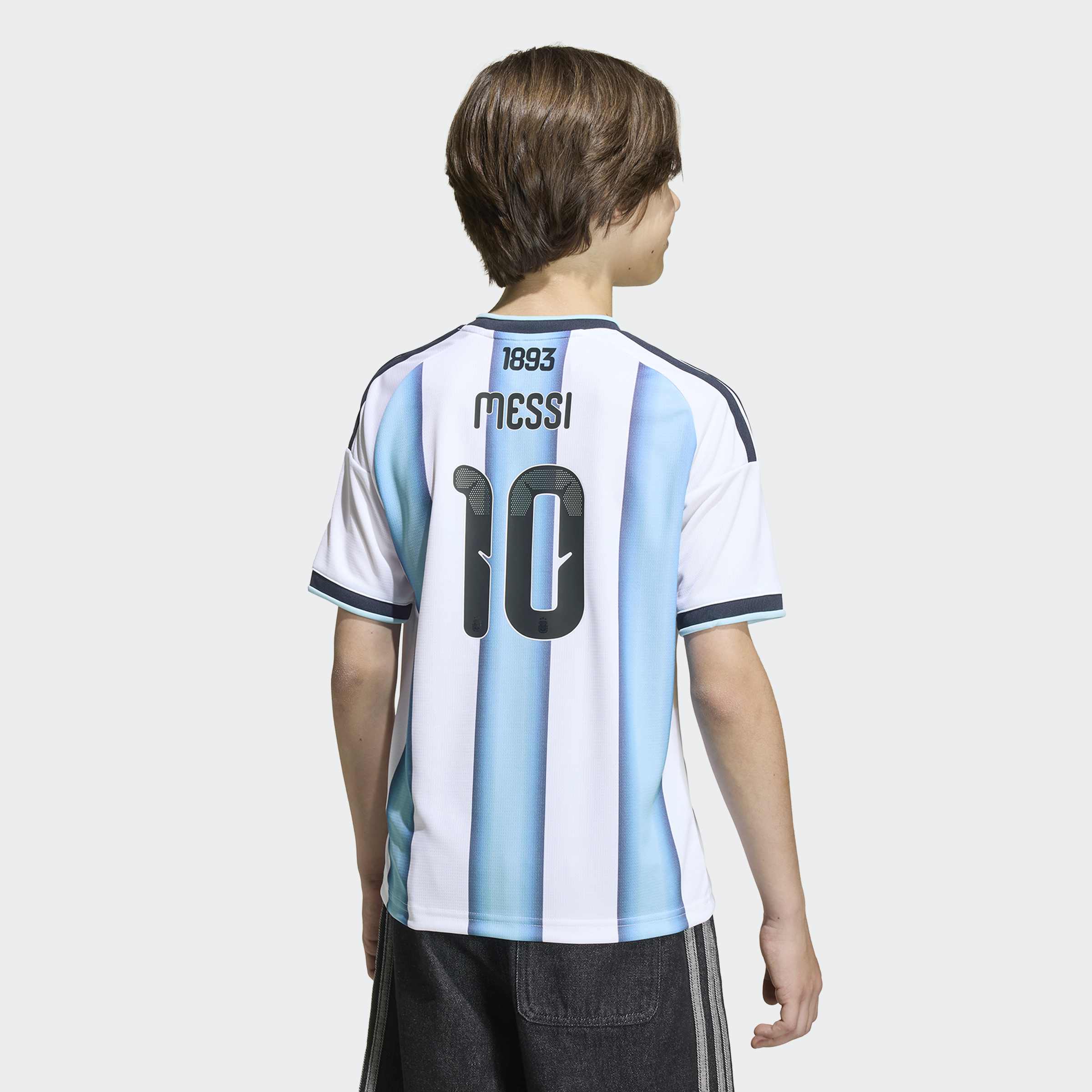 adidas Argentina 26 Home Replica Messi Kids Jersey