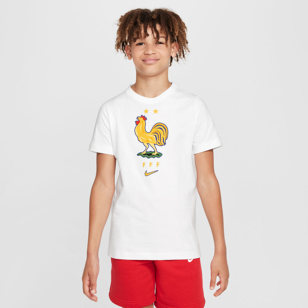 Nike FFF France Junior Crest Tee
