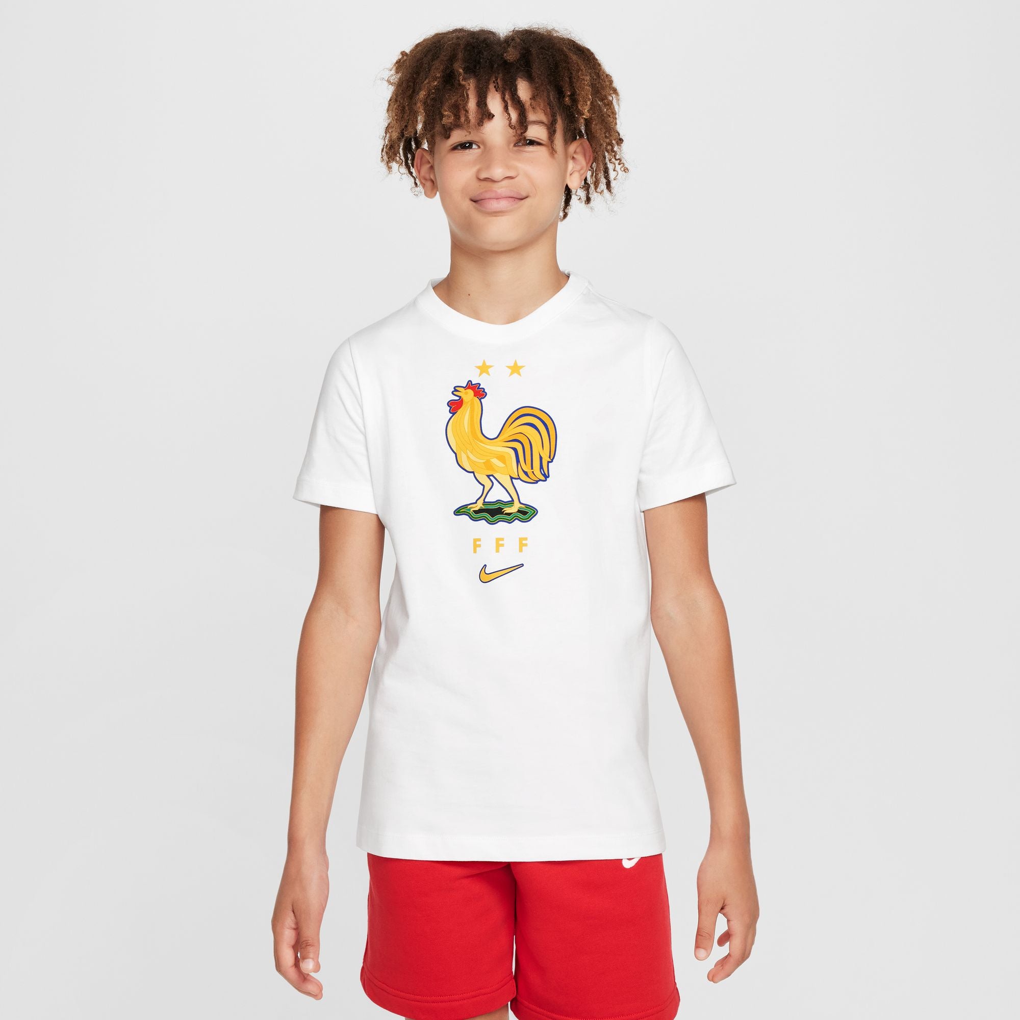 Nike FFF France Junior Crest Tee