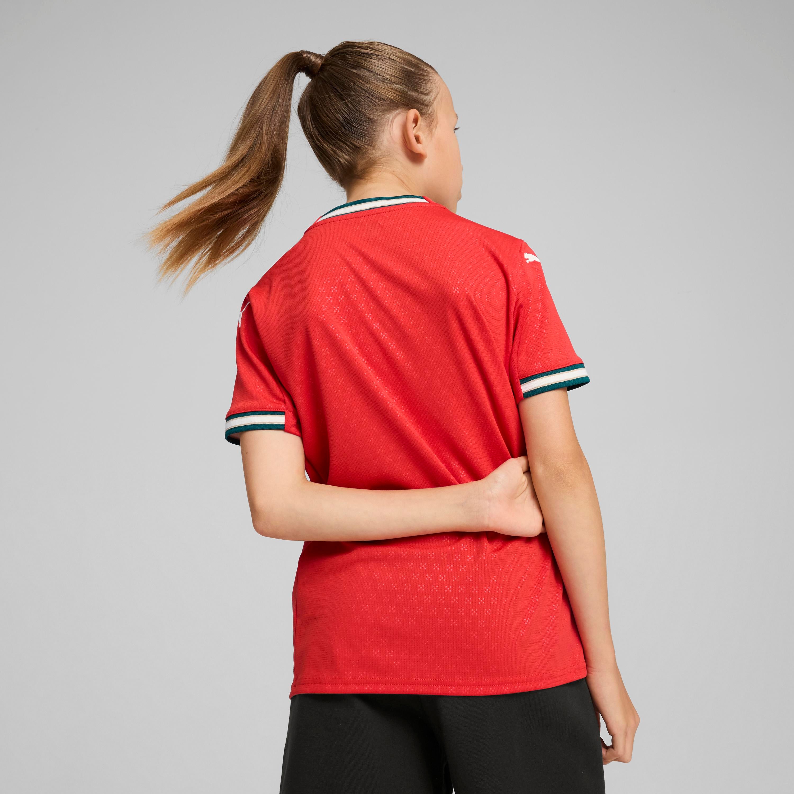 PUMA Portugal '25 Home Replica Big Kids' Jersey