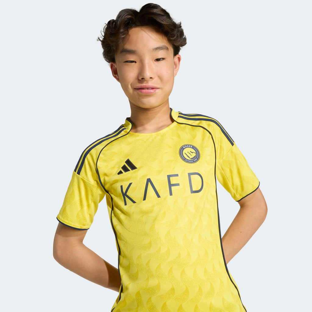 adidas Al Nassr FC 25/26 Ronaldo Home Jersey Kids