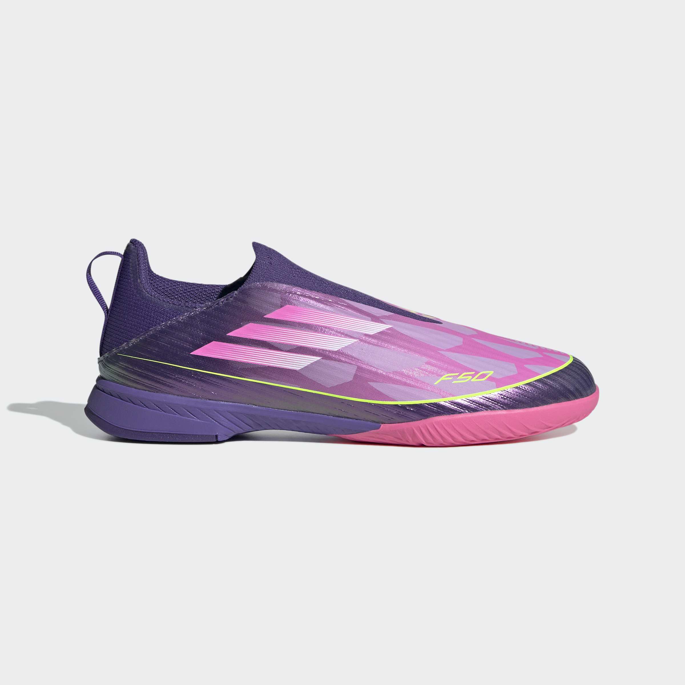 adidas F50 LEAGUE LAMINE YAMAL Laceless Indoor Football Boots Kids