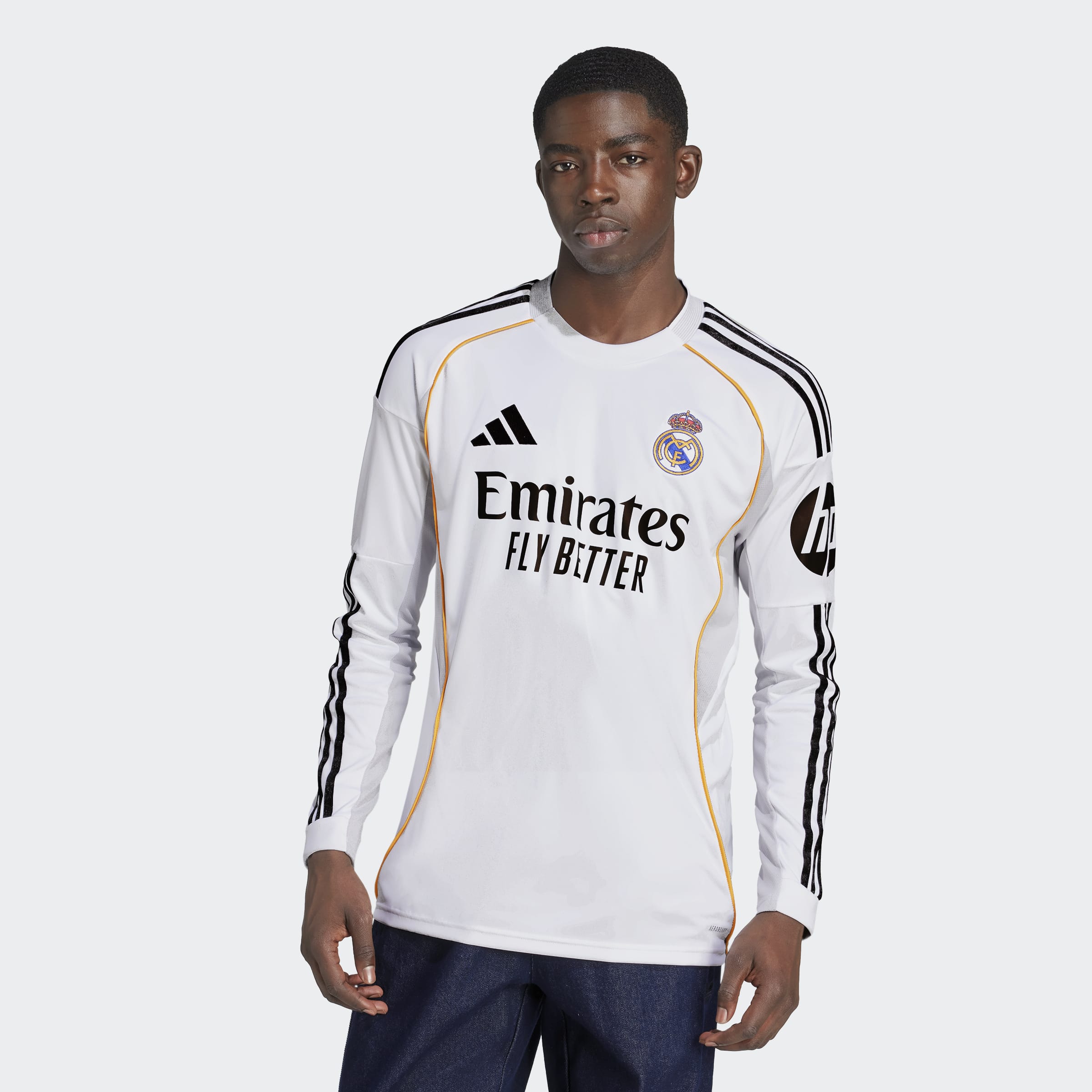 adidas Real Madrid 25/26 Long Sleeve Home Jersey