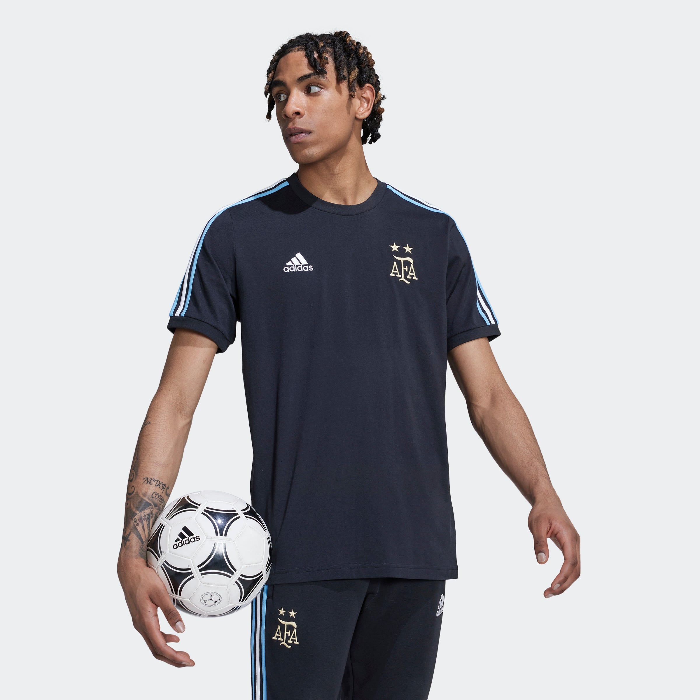 adidas Argentina DNA 3-Stripes T-Shirt