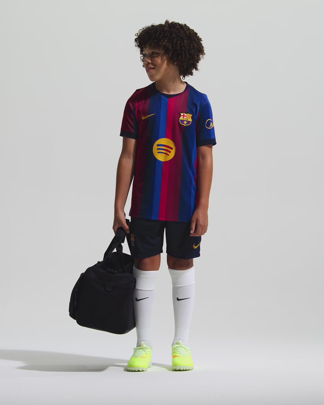 FC Barcelona 2026/27 Stadium Home Big Kids' Nike Dri-FIT Soccer Replica Jersey